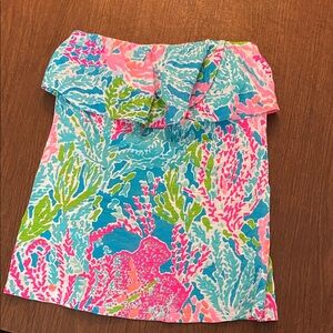 Lilly Pulitzer Pink and Blue Floral Tunic